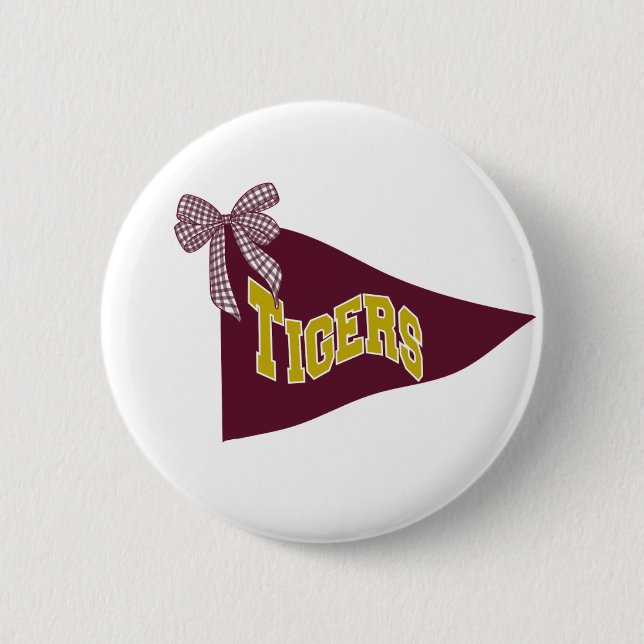 Dripping Springs Tigers School Spirit Pin (Front)