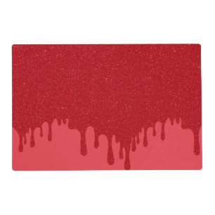 Dripping Tomato Red Custom Event Placemat
