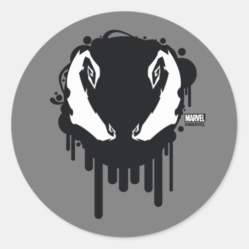 Dripping Venom Icon Classic Round Sticker