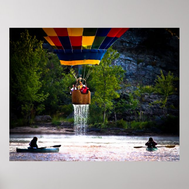Dripping Wet  Hot Air Balloons Poster (Front)