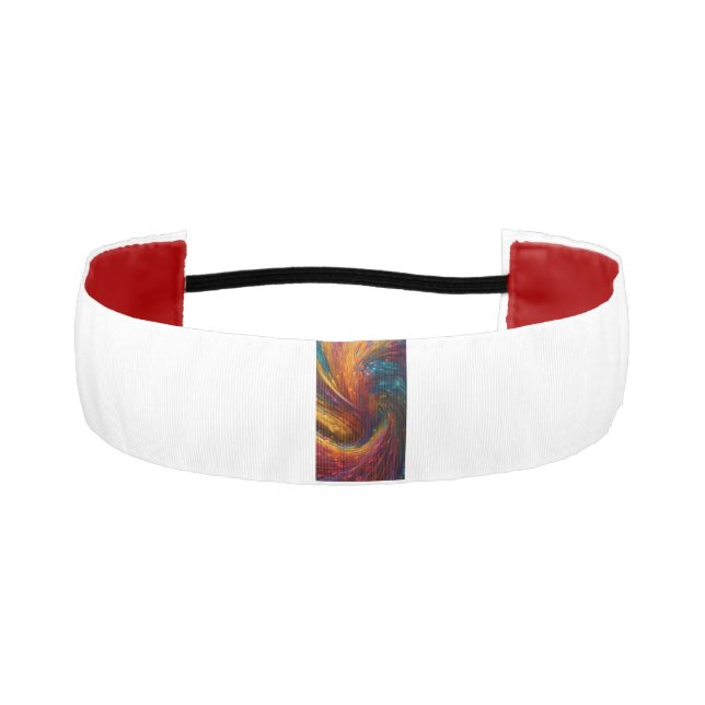 Drippy Dreams: High-Definition 3D Abstract Wallpap Athletic Headband (Front)