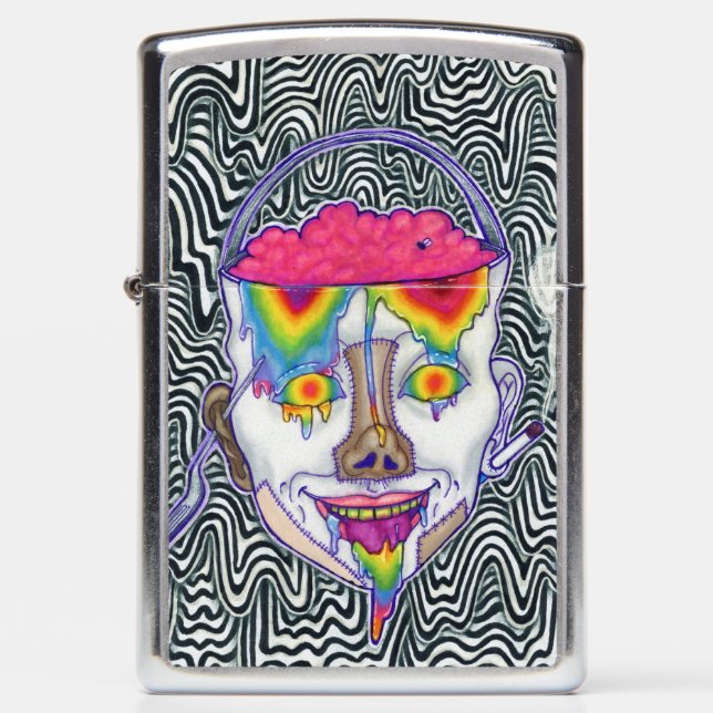 Drippy Trippy Buckethead Zippo Lighter (Front)