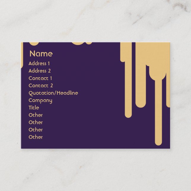 Drips - Chubby Business Card (Front)
