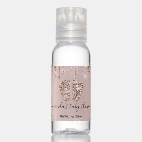 Drips Glitter Feet Baby Shower Baby Girl Boy Hand Sanitizer