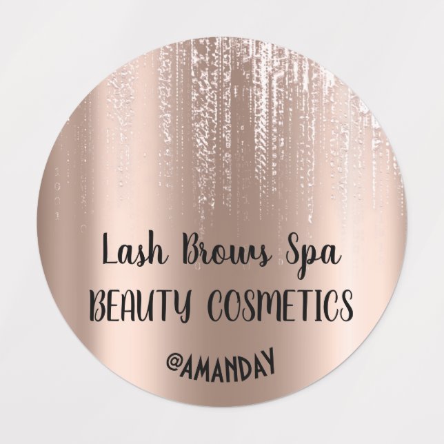 Drips Rose Body Cosmetics Balm Soap Nails Delicate Labels (Design 1)