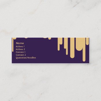 Drips - Skinny Mini Business Card by ZazzleProfileCards at Zazzle