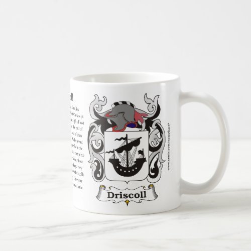 Driscoll Family Coat of Arms Mug