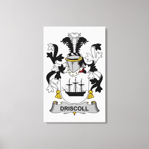 Driscoll Family Crest Canvas Print