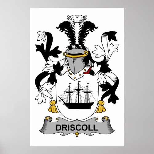 Driscoll Family Crest Poster