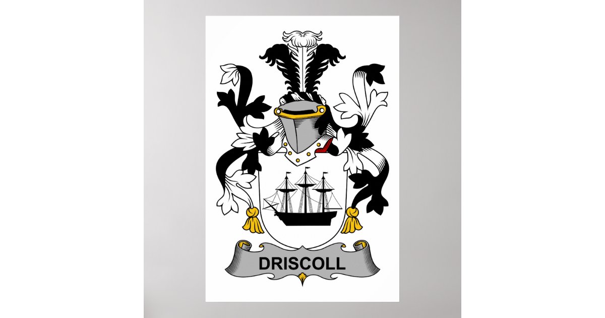 Driscoll Family Crest Poster