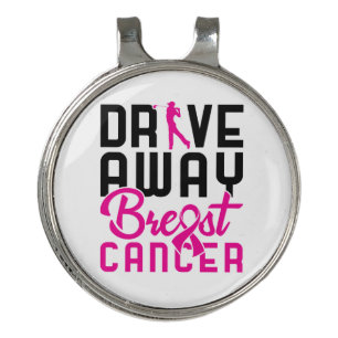 Drive Away Breast Cancer Golfing Golf Golfer Hat Clip