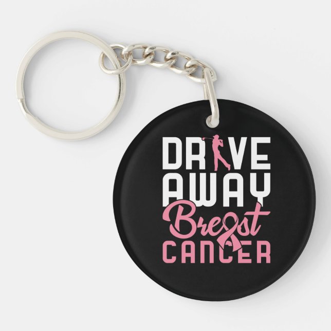 Drive Away Breast Cancer Keychain (Front)