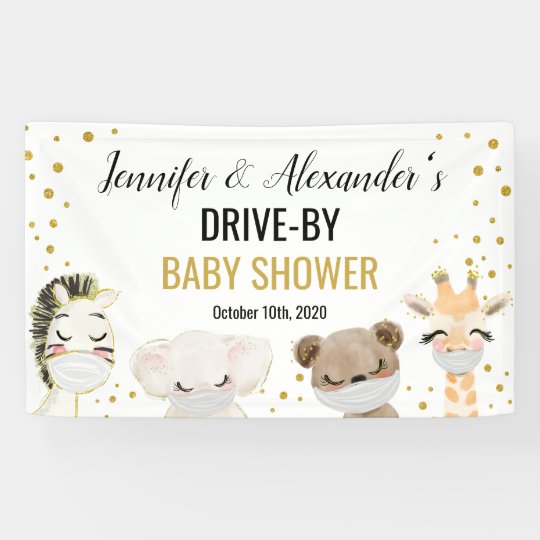 Driveby Baby Shower Banner