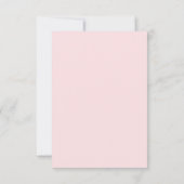 Drive By Baby Shower Blush Pink Gold Foil Invitation (Back)
