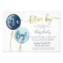 Drive by Baby shower boy Invitation Drive by Baby shower boy Invitation