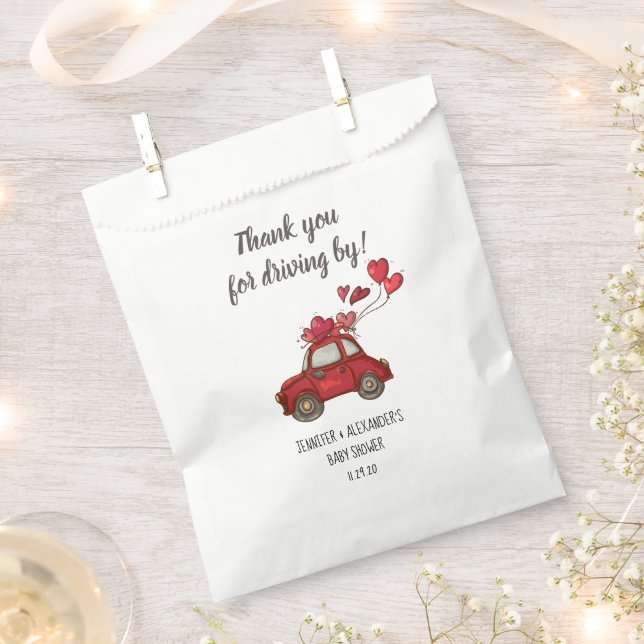Drive-by Baby Shower Favor Bag (Clipped)