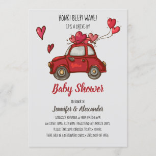 Drive-by Baby Shower Invitation