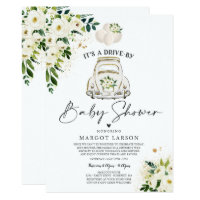 Drive By Baby Shower Invitation Gender Neutral