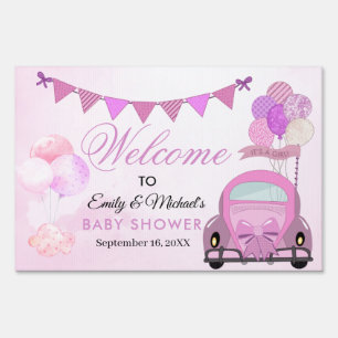 Drive By Baby Shower Parade Welcome Sign