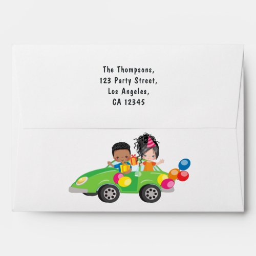 Drive By Birthday Party Envelope