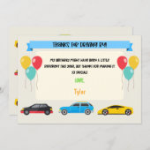 Drive By Birthday Thank You Card (Front/Back)