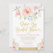 Drive By Bridal Shower Quarantine Wedding Parade Invitation (Front)