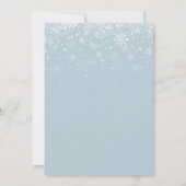 Drive-by Couples Winter Baby Shower Sprinkle Invitation (Back)
