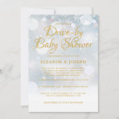 Drive-by Couples Winter Baby Shower Sprinkle Invitation (Front)