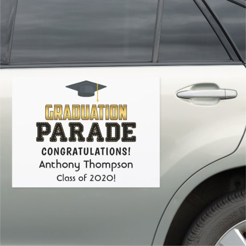 Drive By Graduation Parade Car Magnet