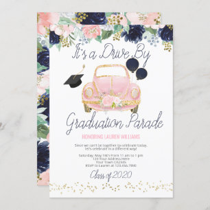 Drive By Graduation Parade Invitation