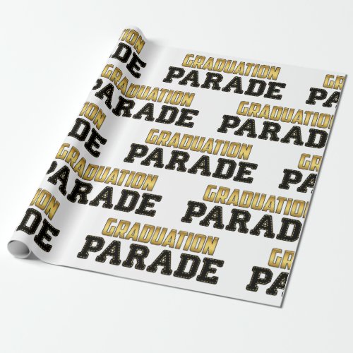 Drive By Graduation Parade Wrapping Paper