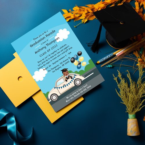 Drive By Graduation Party Invitation