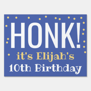 Drive By Happy Birthday Car Parade Boy Yard Lawn Sign