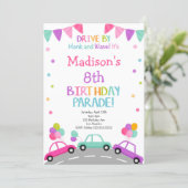 Drive by Invitation, Birthday Parade Invitation (Standing Front)