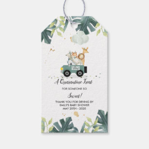 Drive By Safari Baby Shower Favor Tag