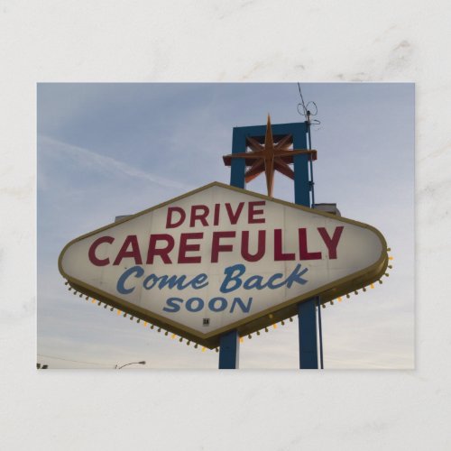 Drive Carefully _ Come Back Soon Postcards