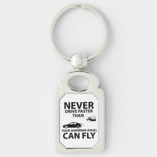 Drive carefully keychain