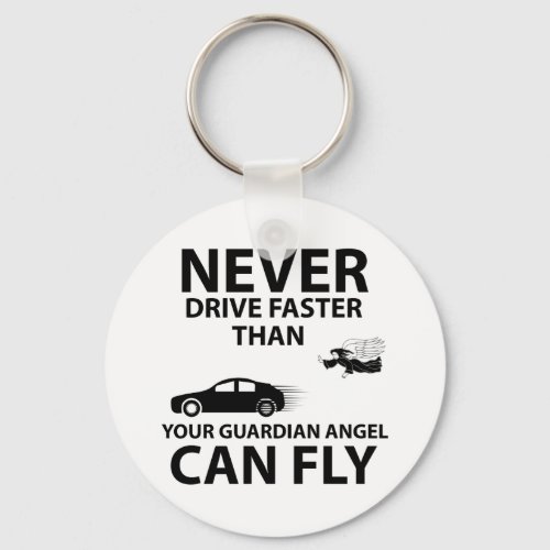 Drive carefully keychain