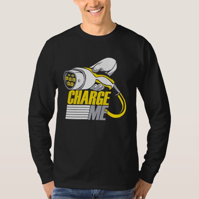 Drive Electric Cars EV Electric Vehicle T-Shirt (Front)