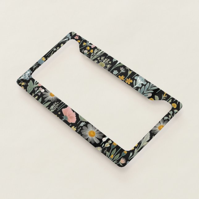 Drive in Bloom License Plate Frame (3/4)
