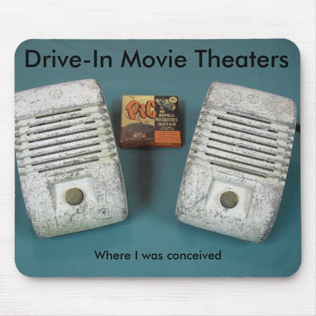 Drive-In Movie Theaters Mouse Pad (Front)