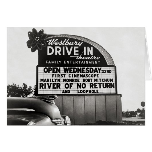 Drive-In Theater, 1954 Cards (Front Horizontal)