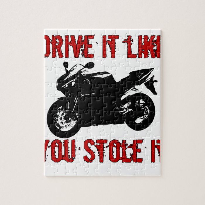 Drive it like you stole it   Japanese Bike Jigsaw Puzzle