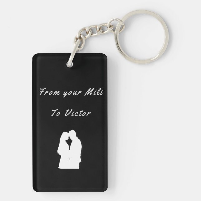 Drive Safe Black keychain (Back)