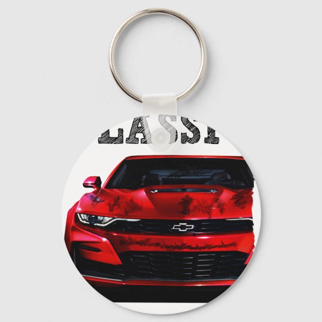 drive the classic-Chevrolet Camaro Keychain (Front)