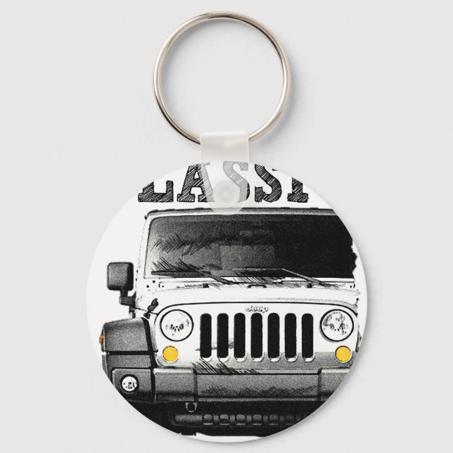 drive the classic-jeep keychain (Front)