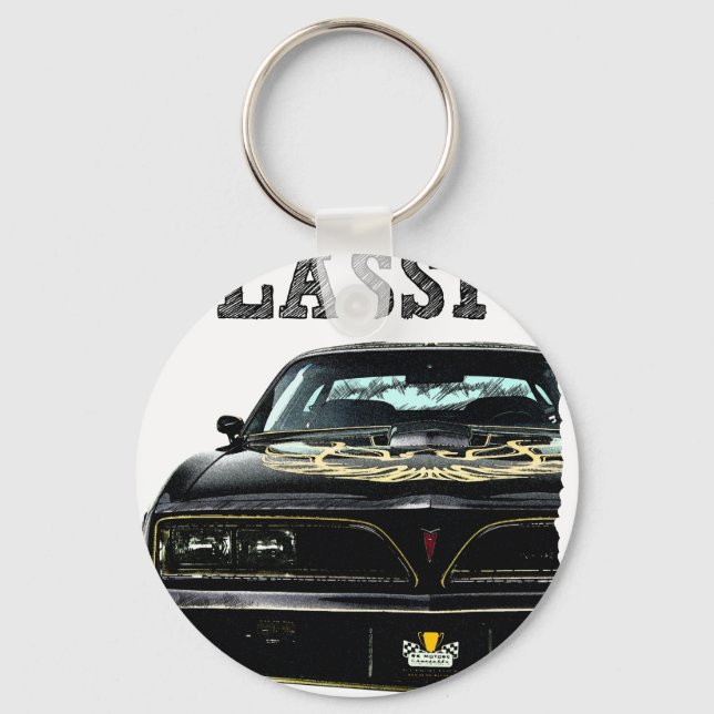 drive the classic-pontiac firebird keychain (Front)