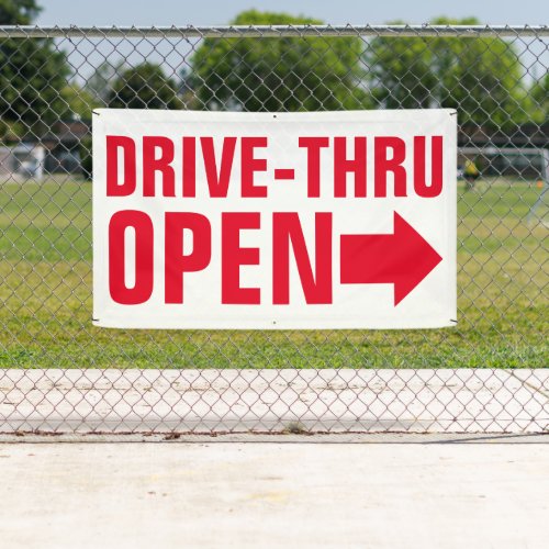 Drive_Thru Banner For Fast Food Restaurants