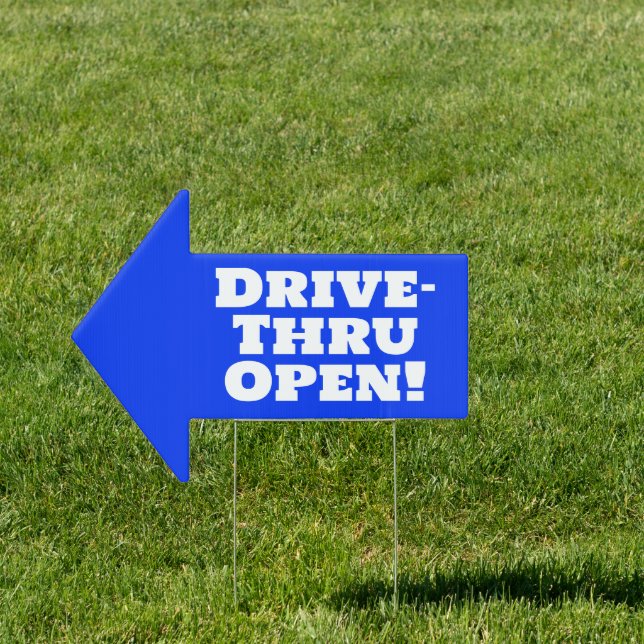 Drive-Thru Open Arrow Sign (Insitu)