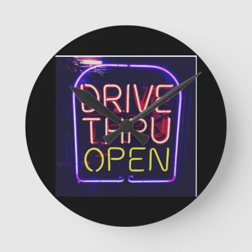 DRIVE THRU OPEN KITCHEN CLOCK